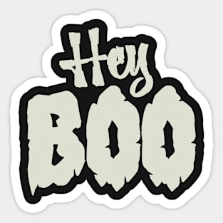 Hey Boo - Funny Halloween Sticker